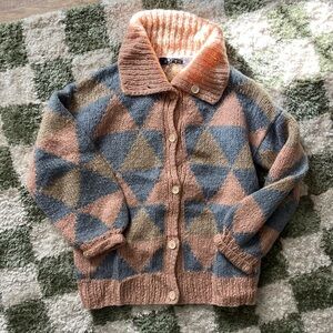 SOLD: Vintage JOAN Sports Triangle Knit Jumper